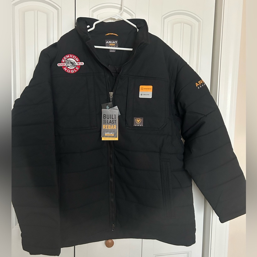 Ariat rebar men’s heavy canvas work jacket 3XL Tall Wind and water resistant